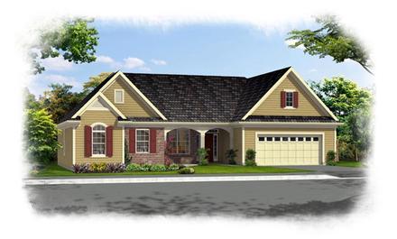 Ranch Elevation of Plan 92605