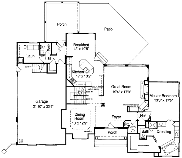 Country Traditional Level One of Plan 92613