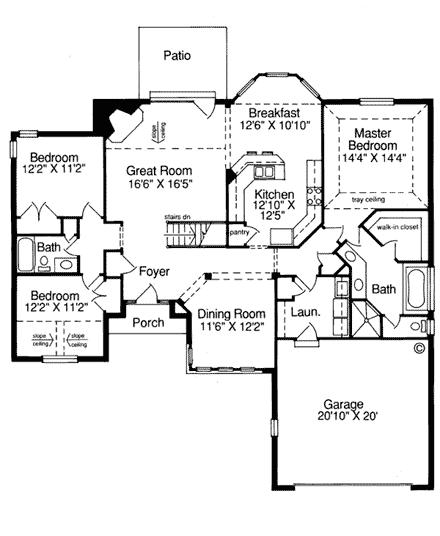 House Plan 92617 First Level Plan