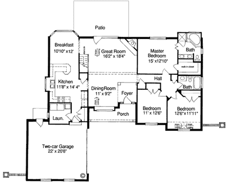 House Plan 92625 First Level Plan