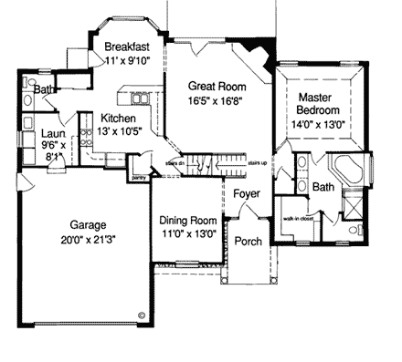 House Plan 92629 First Level Plan