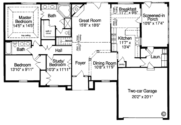 Traditional Level One of Plan 92630