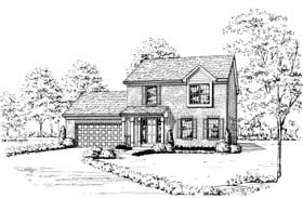 Colonial Elevation of Plan 92639