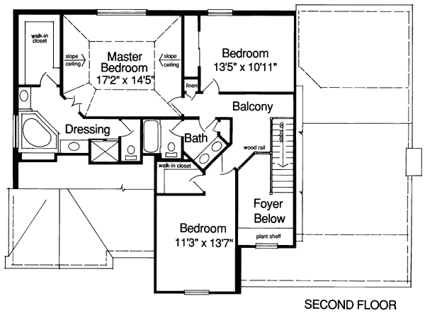 Bungalow Tudor Level Two of Plan 92645