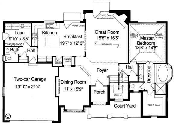 European Tudor Level One of Plan 92646