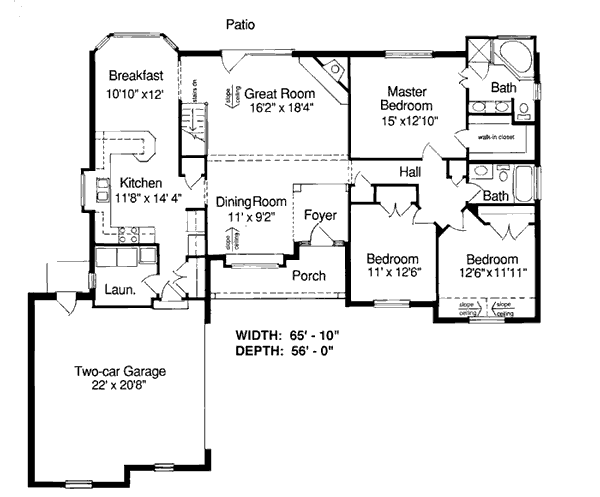 European Ranch Level One of Plan 92655