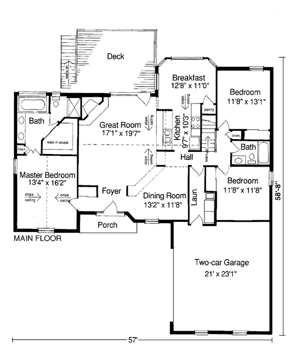 European Ranch Level One of Plan 92658