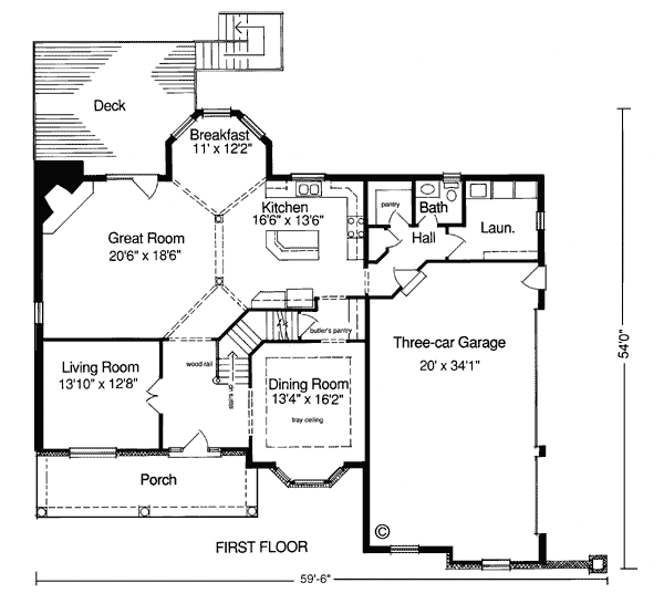 Bungalow Country Level One of Plan 92663