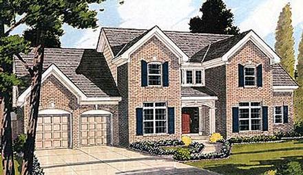 Colonial Elevation of Plan 92667