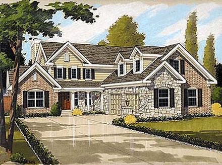 Bungalow Country Elevation of Plan 92668