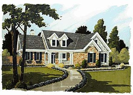 Bungalow Country Elevation of Plan 92674