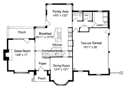 House Plan 92676 First Level Plan