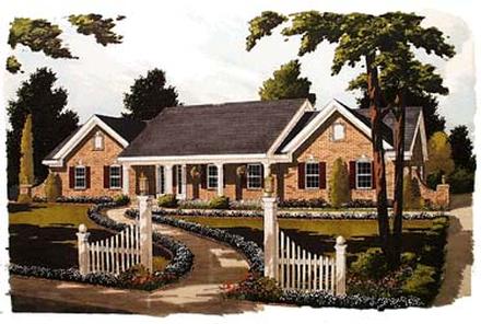 Ranch Elevation of Plan 92677