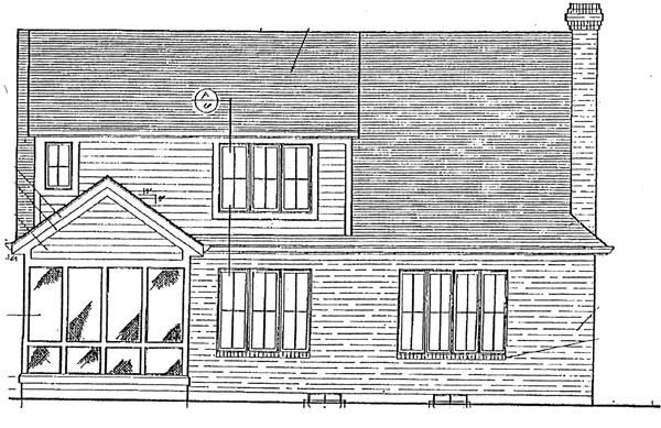 Bungalow Country Rear Elevation of Plan 92679