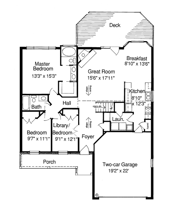 Bungalow Country Level One of Plan 92685
