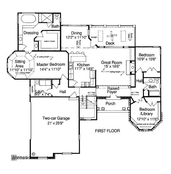 Bungalow Victorian Level One of Plan 92688