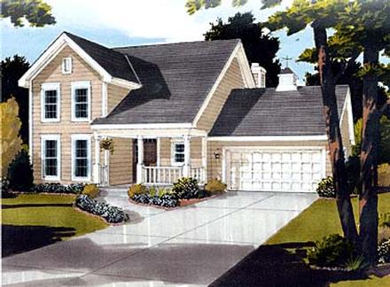 Country Farmhouse Elevation of Plan 92695
