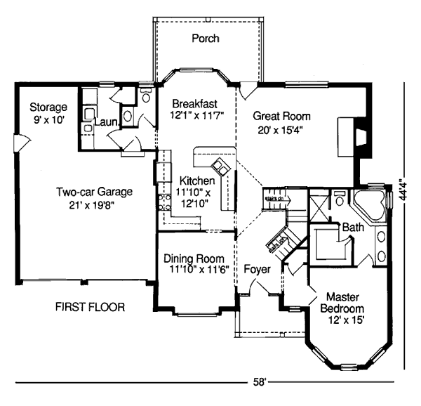 Colonial Country European Level One of Plan 92696