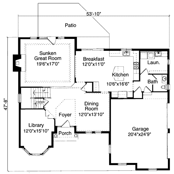 European Tudor Level One of Plan 92699