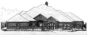 Narrow Lot Traditional Elevation of Plan 92902