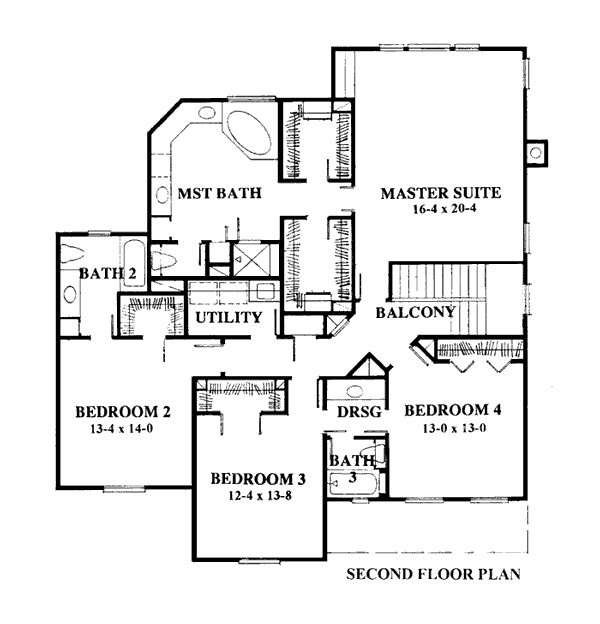 Bungalow European Level Two of Plan 92907