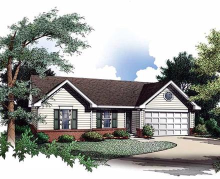 Ranch Elevation of Plan 93018