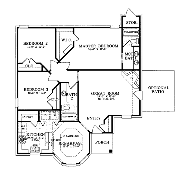 European Traditional Level One of Plan 93022