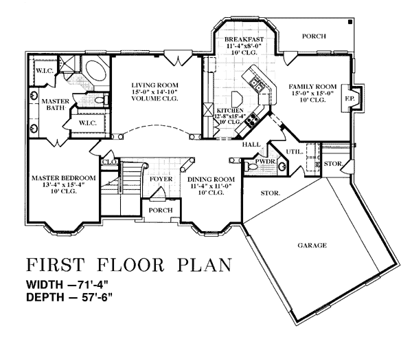 European Tudor Level One of Plan 93042