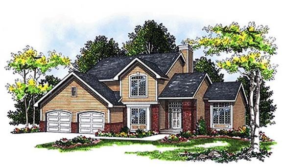 House Plan 93101 Elevation