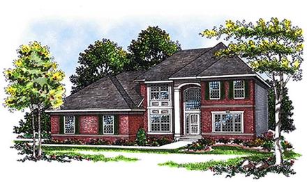 House Plan 93115 Elevation