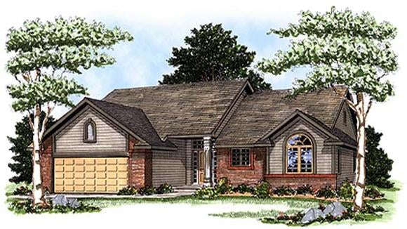 House Plan 93123 Elevation