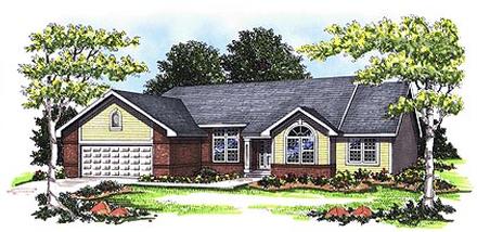 Ranch Elevation of Plan 93132