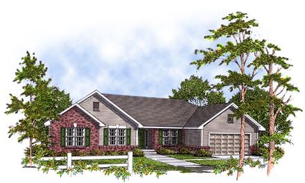 Ranch Elevation of Plan 93133