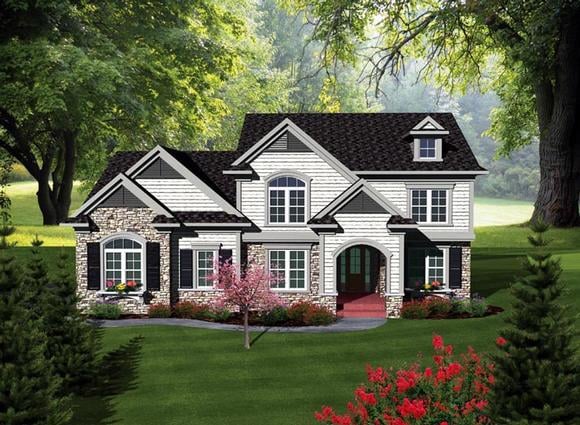 House Plan 93156 Elevation