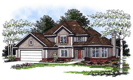 House Plan 93163 Elevation