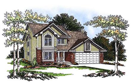 Country Elevation of Plan 93164