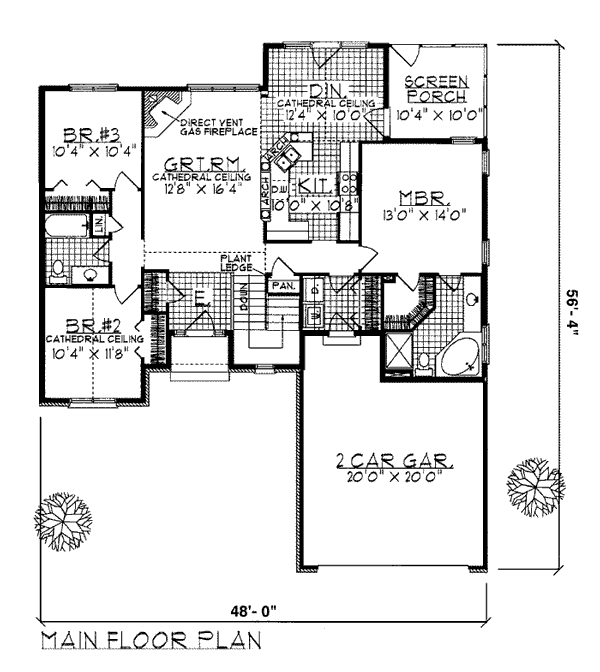 European Ranch Level One of Plan 93165