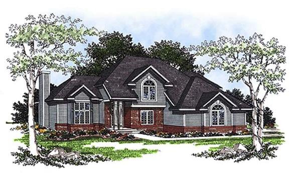 House Plan 93167 Elevation