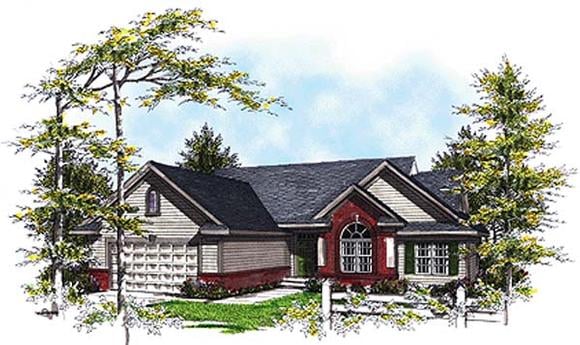 House Plan 93171 Elevation