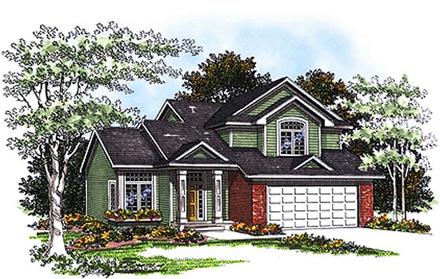 Country Elevation of Plan 93175