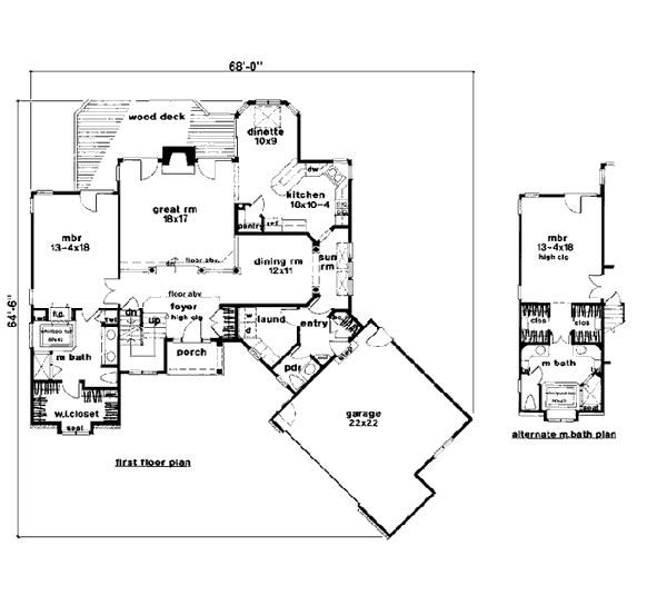 Bungalow Country Level One of Plan 93302