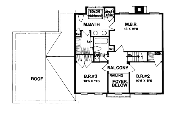Colonial Country Southwest Level Two of Plan 93306