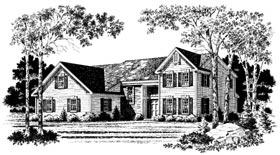 Country Elevation of Plan 93310