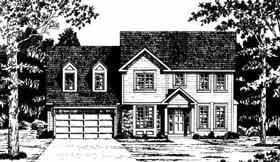 Bungalow Colonial Country Elevation of Plan 93342