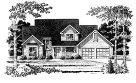 Country Elevation of Plan 93349