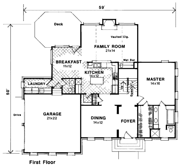 Colonial European Level One of Plan 93407