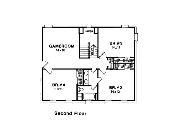 Colonial European Level Two of Plan 93407