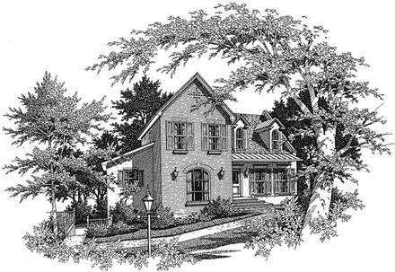 House Plan 93428 Elevation