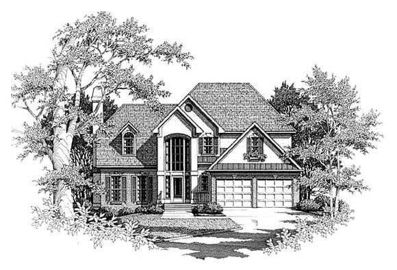 House Plan 93434 Elevation