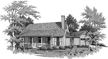 Country Elevation of Plan 93447